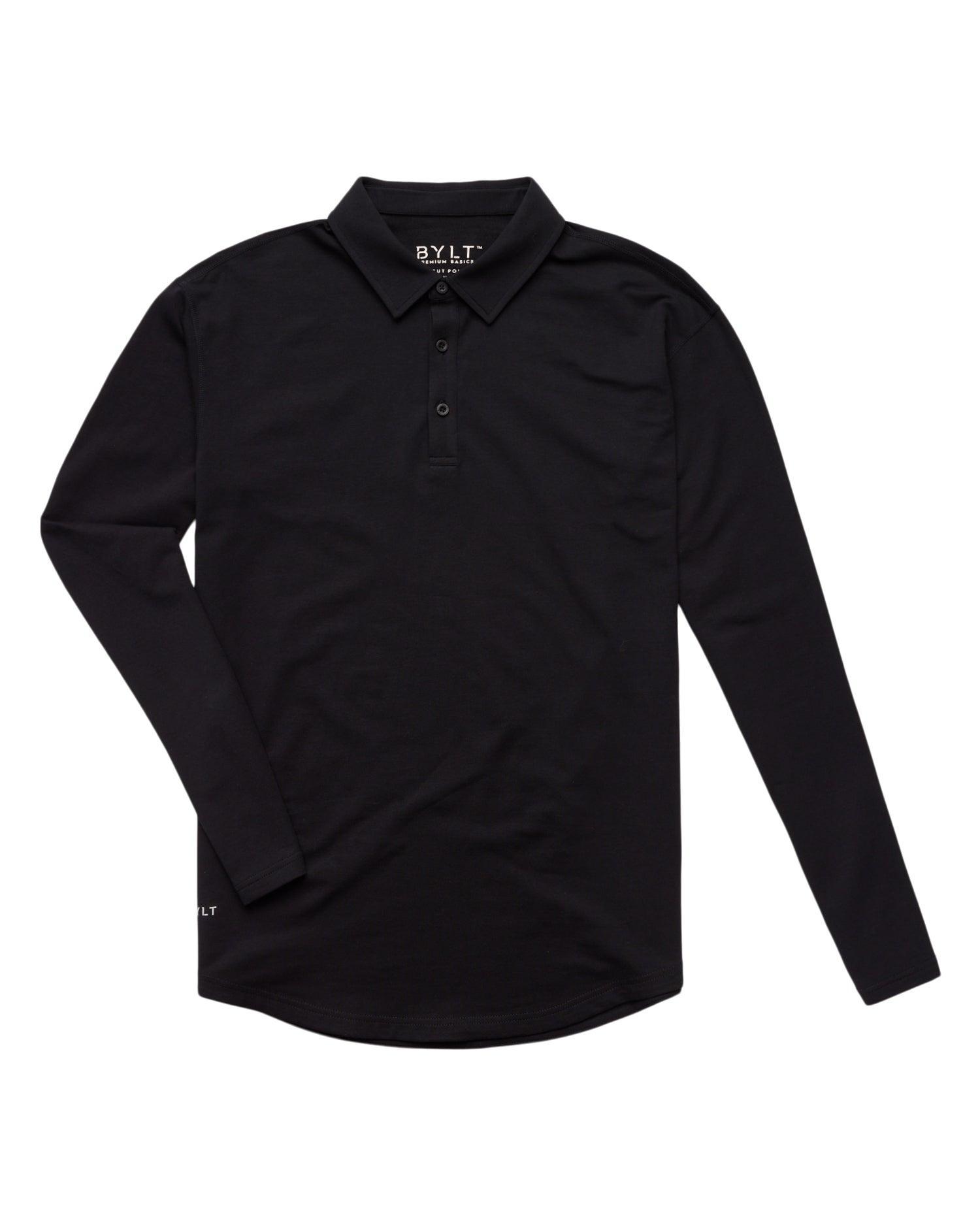 Drop-Cut Long Sleeve: LUX Polo Product Image