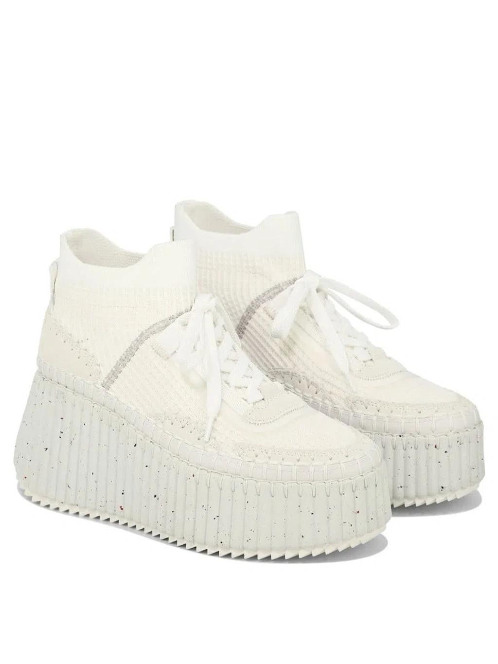 Nama Knit Platform Sneaker In White Product Image