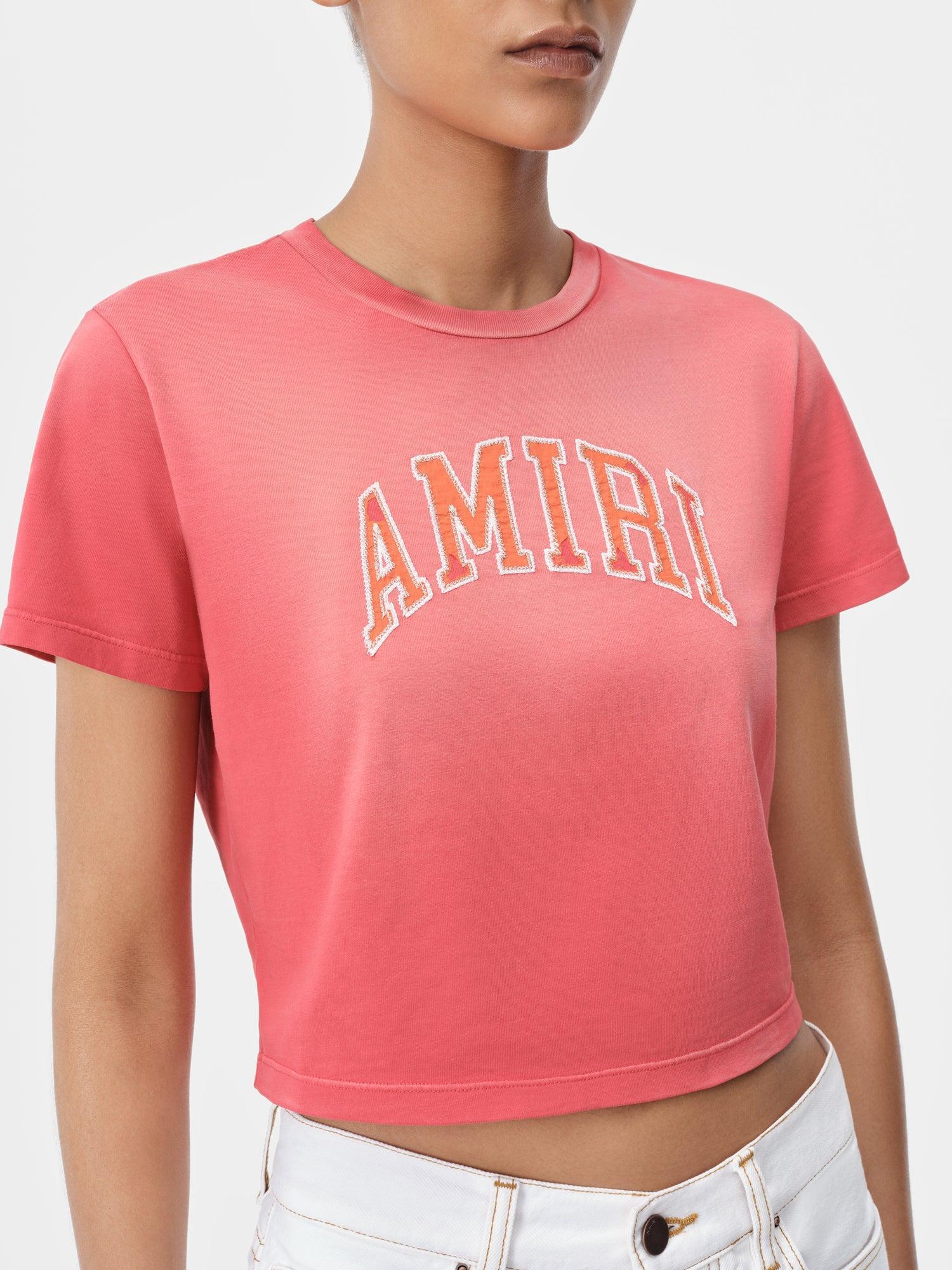 WOMEN - WOMEN'S AMIRI VINTAGE BABY TEE - Flamingo Pink Female Product Image