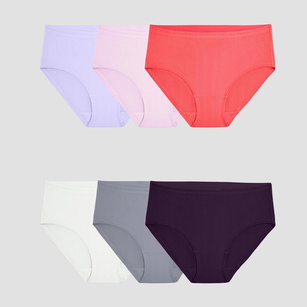 Fruit of the Loom Women's 6pk Breathable Micro-Mesh Low-Rise Briefs - Colors May Vary 8 Product Image