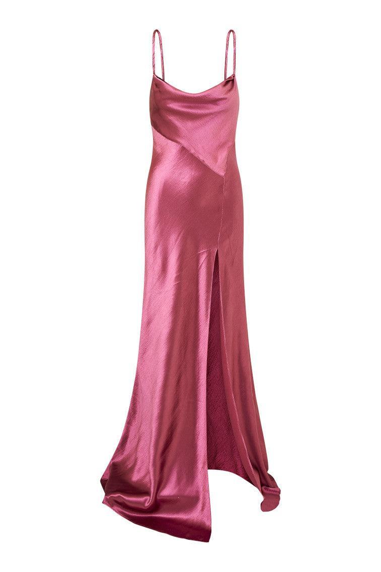 Nadine Satin Maxi Dress Product Image