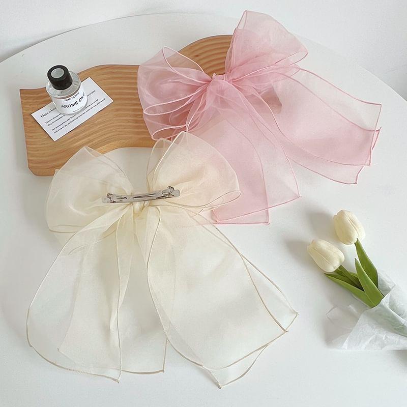 Bow Organza Hair Clip Product Image