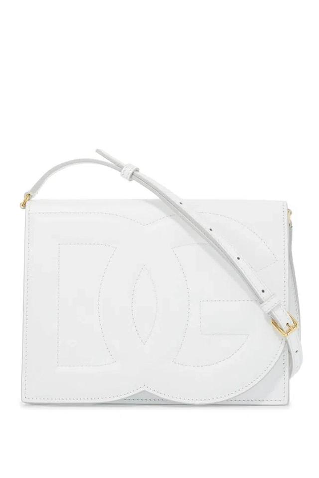 Dg Logo Crossbody Bag In White Product Image