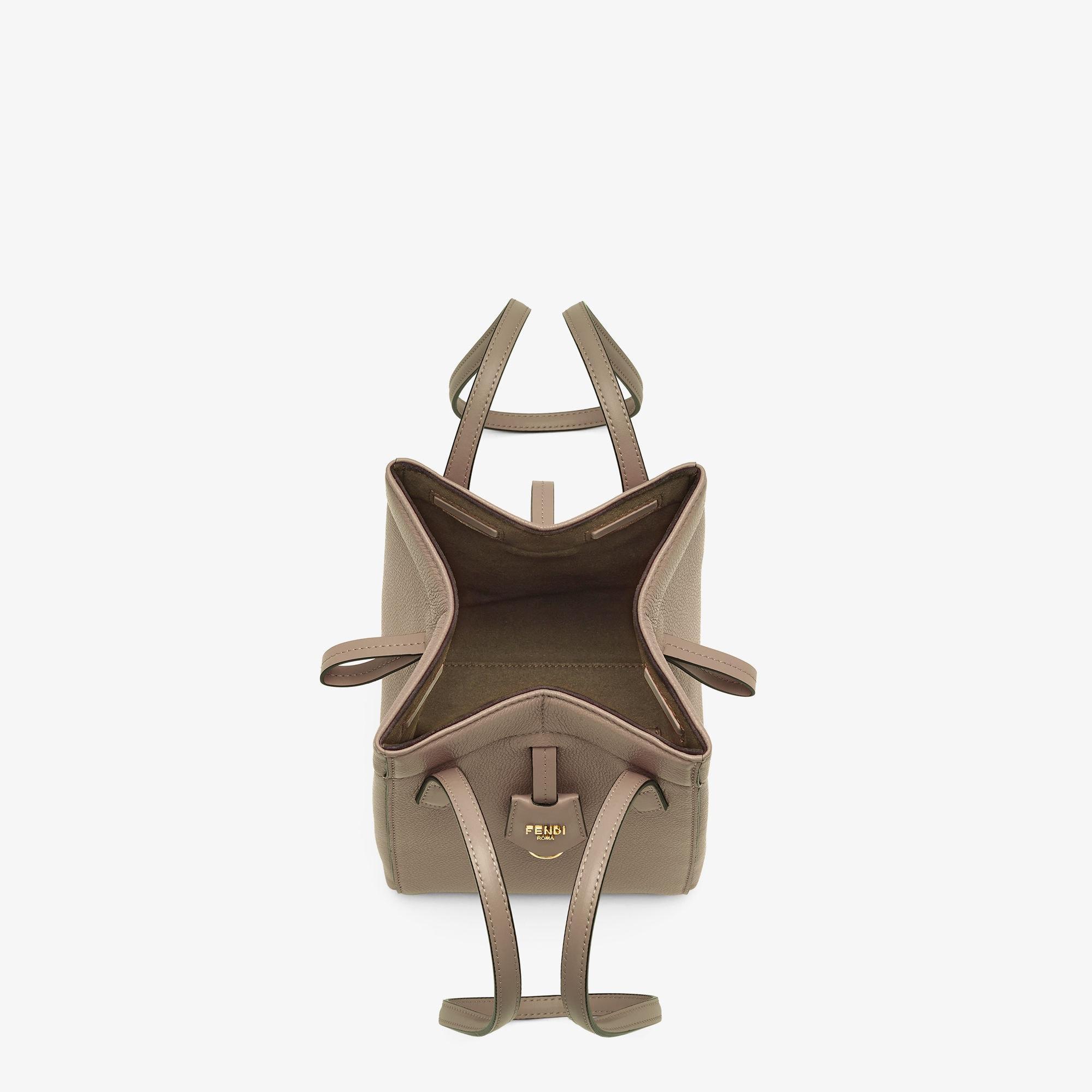 Fendi Origami MiniDove gray leather mini bag that can be transformed Product Image