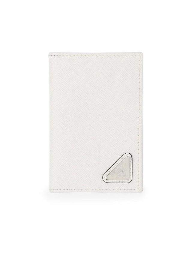 Mens Saffiano Leather Card Holder Product Image