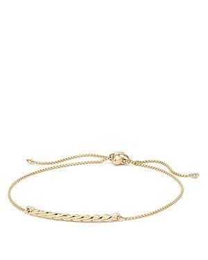 Womens Petite Flex Station Chain Bracelet in 18K Yellow Gold Product Image