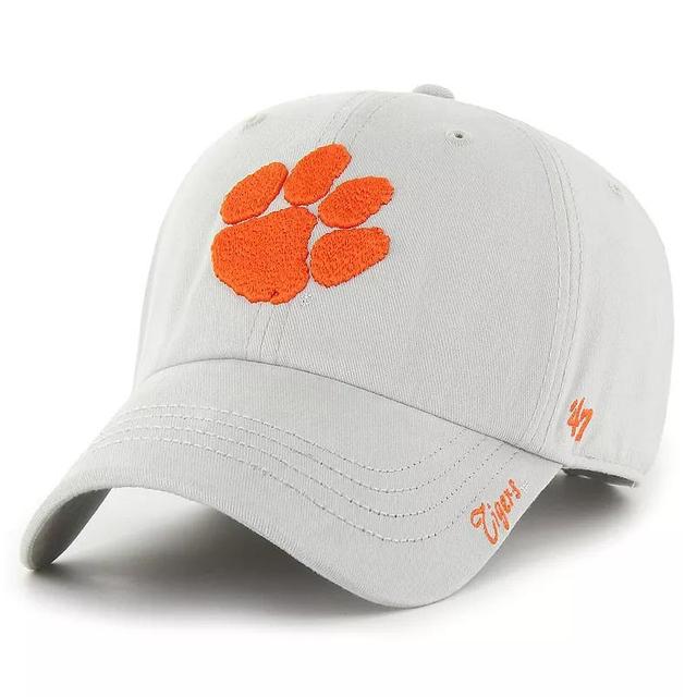 Womens 47 Gray Clemson Tigers Miata Clean Up Adjustable Hat Product Image