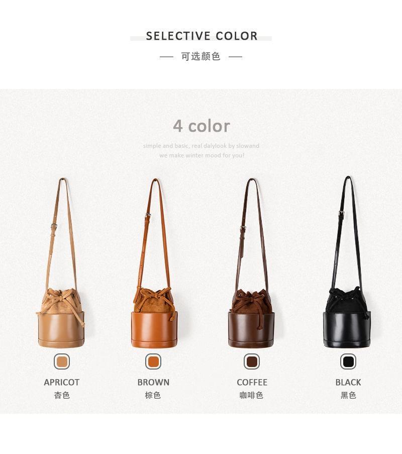 Faux Leather Bucket Bag Product Image