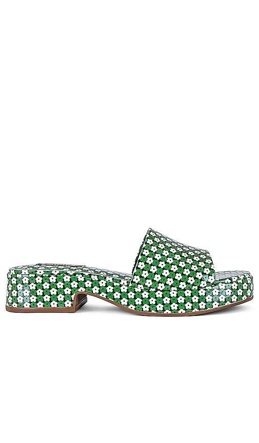 Larroude Athena Mule in Green. - size 9 (also in 6, 6.5, 7, 8, 8.5) Product Image