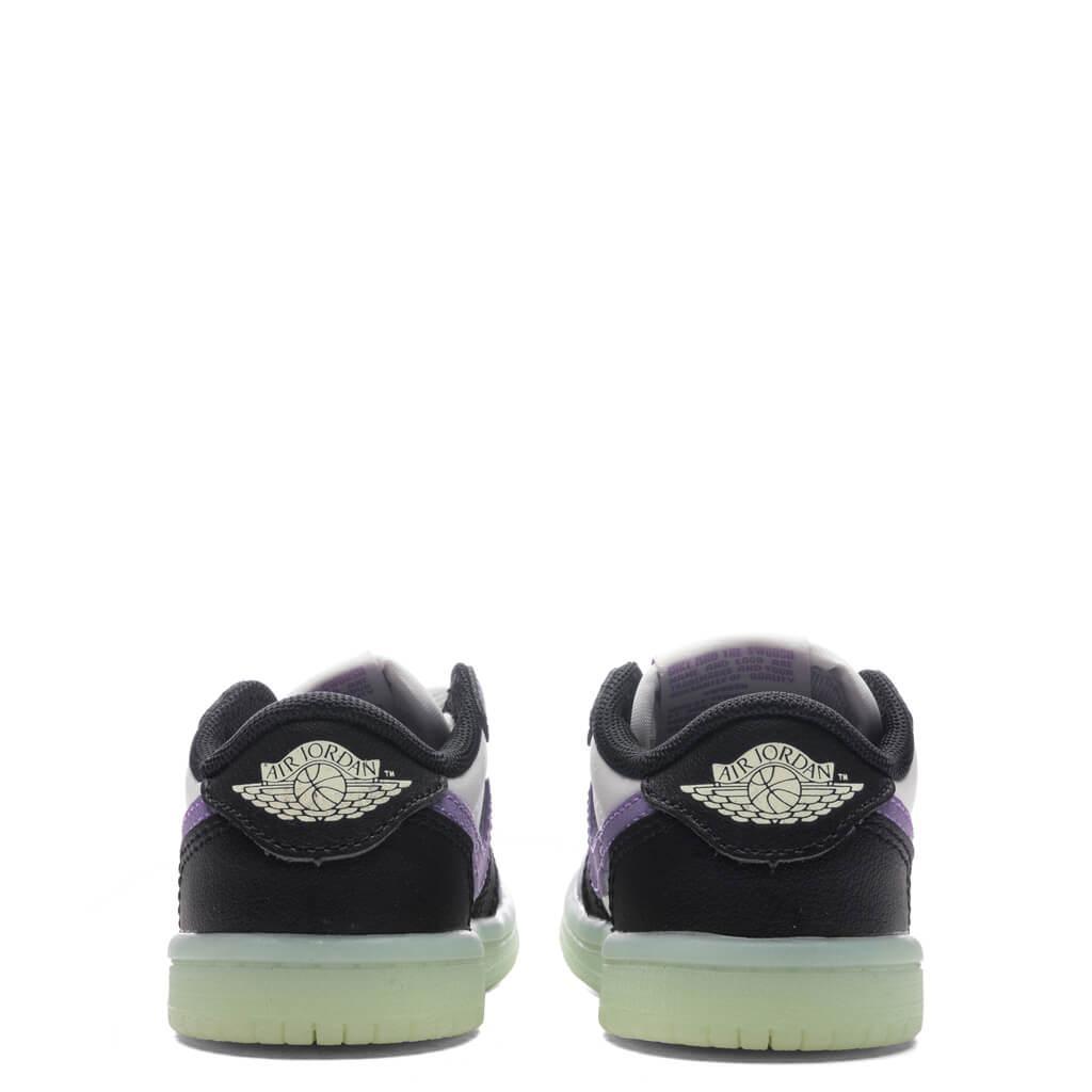 Air Jordan 1 Retro Low OG (TD) - Black/Black Raspberry/Volt TInt Male Product Image