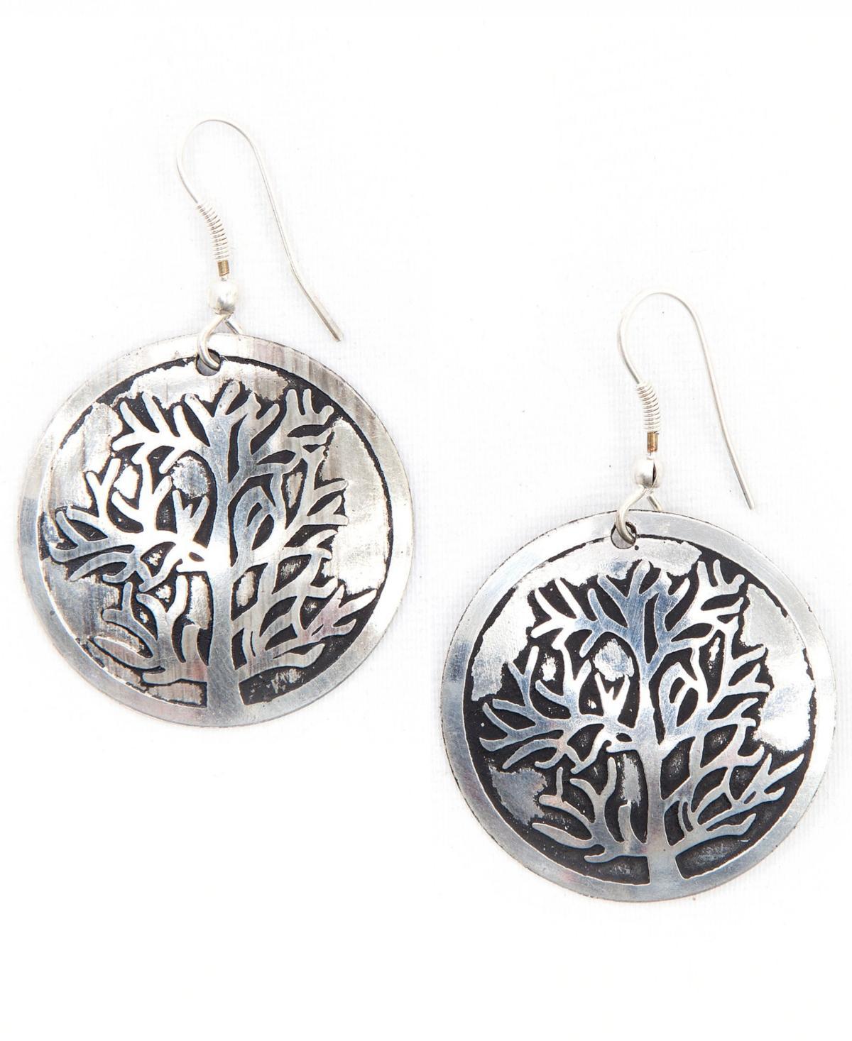 Womens Tree Of Life Drop Earrings Product Image