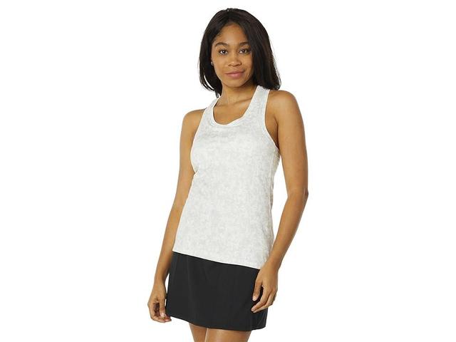 Jockey Active Airbrush Tank (Mineral Print White) Women's Clothing Product Image