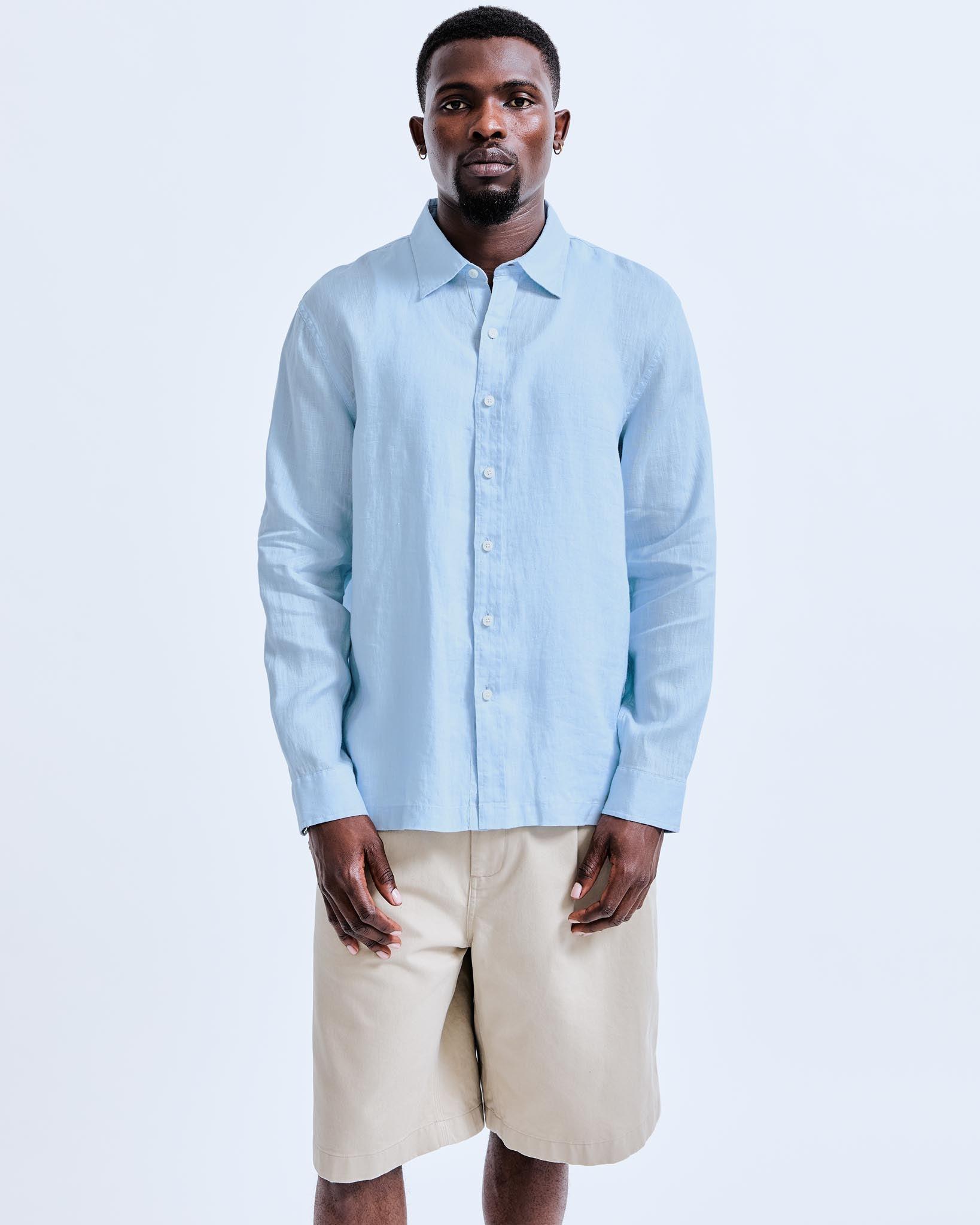 Linen Palermo Shirt Male Product Image