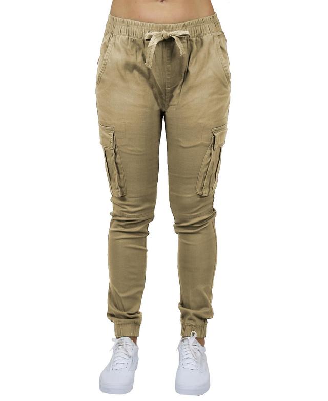 Galaxy By Harvic Womens Loose Fit Cotton Stretch Twill Cargo Joggers Product Image