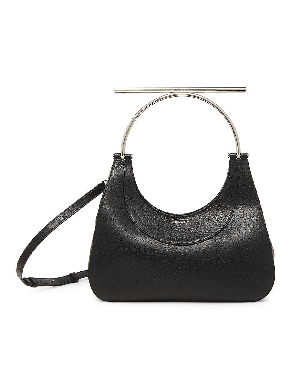 Womens Cross-Bar Leather Crossbody Bag product image