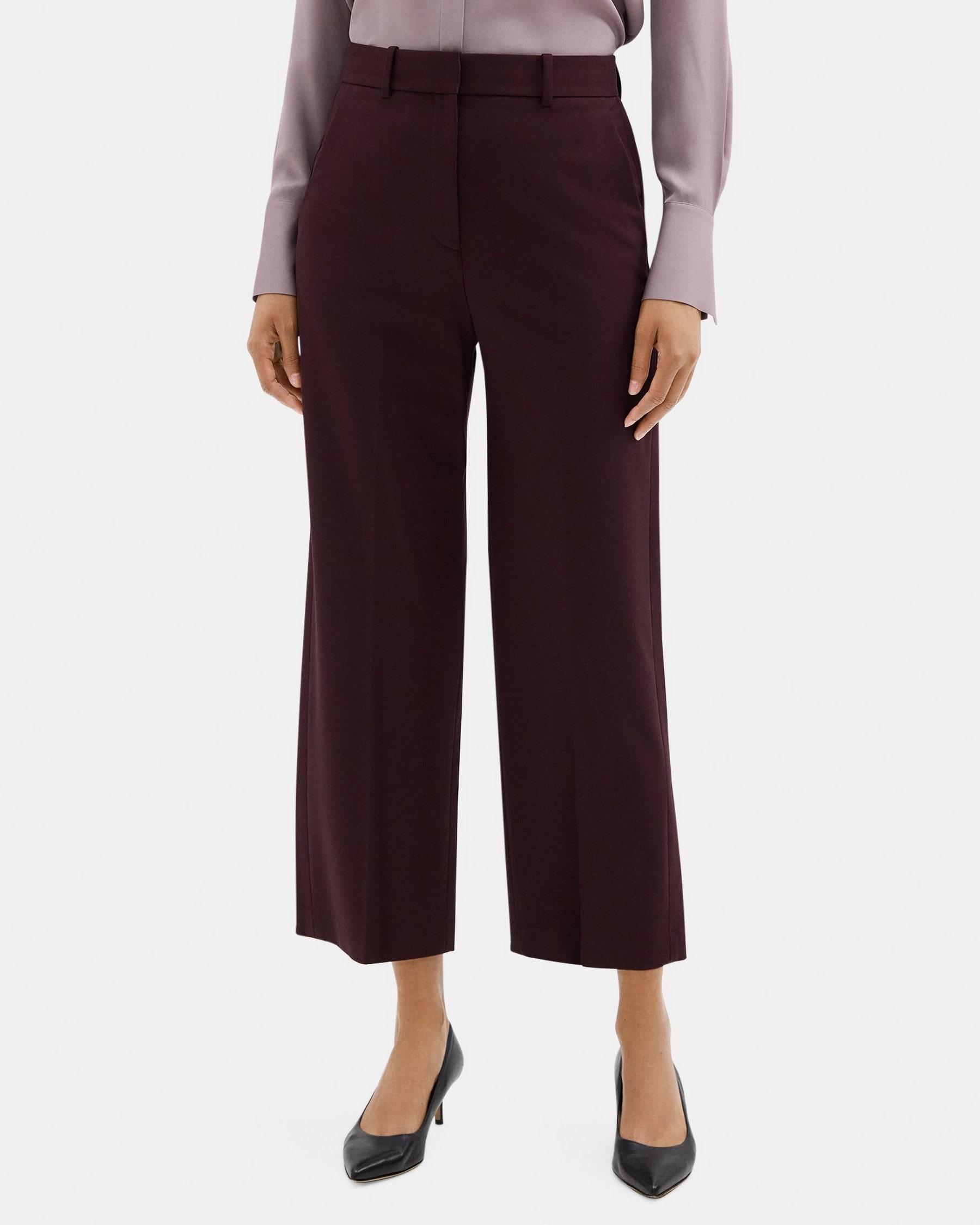 High-Waist Straight-Leg Pant in Stretch Wool product image