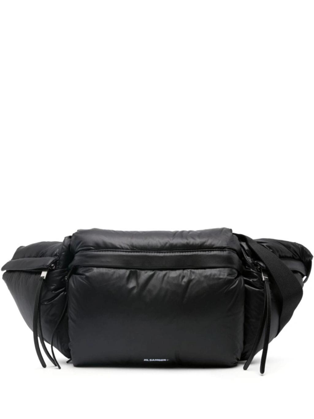 JIL SANDER Logo-print Padded Belt Bag In Black Product Image