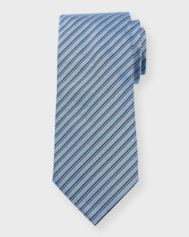 ZEGNA TIES Brera Ivy Stripe Silk Tie Product Image