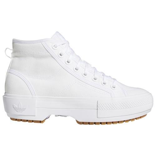 adidas Originals Womens Nizza Trek - Basketball Shoes White/White Product Image