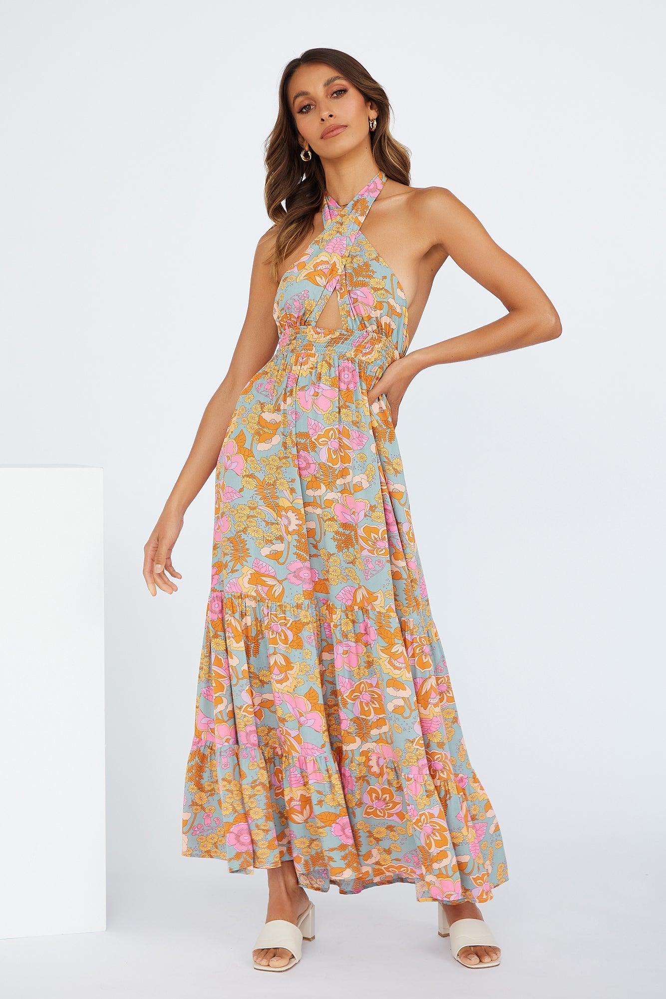 Important Piece Maxi Dress Sage Product Image