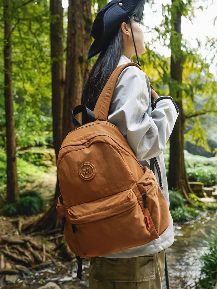 Lettering Multi-Pocket Backpack Product Image