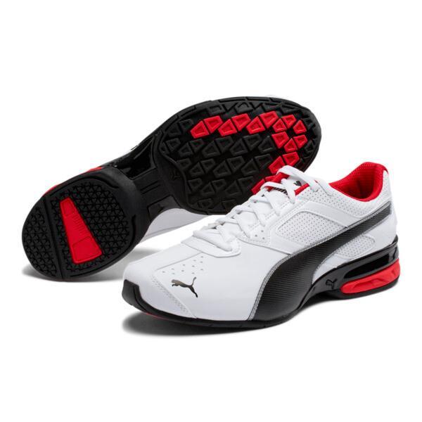 PUMA Tazon 6 FM Men's Sneakers in White/Black/Silver Product Image