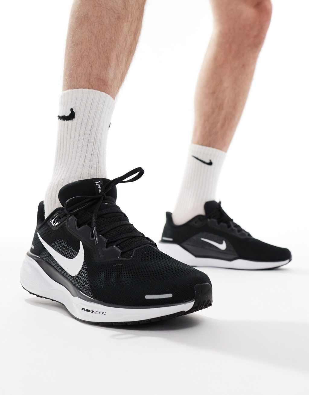 NIKE Air Zoom Pegasus 41 Sneakers In Black And White Product Image