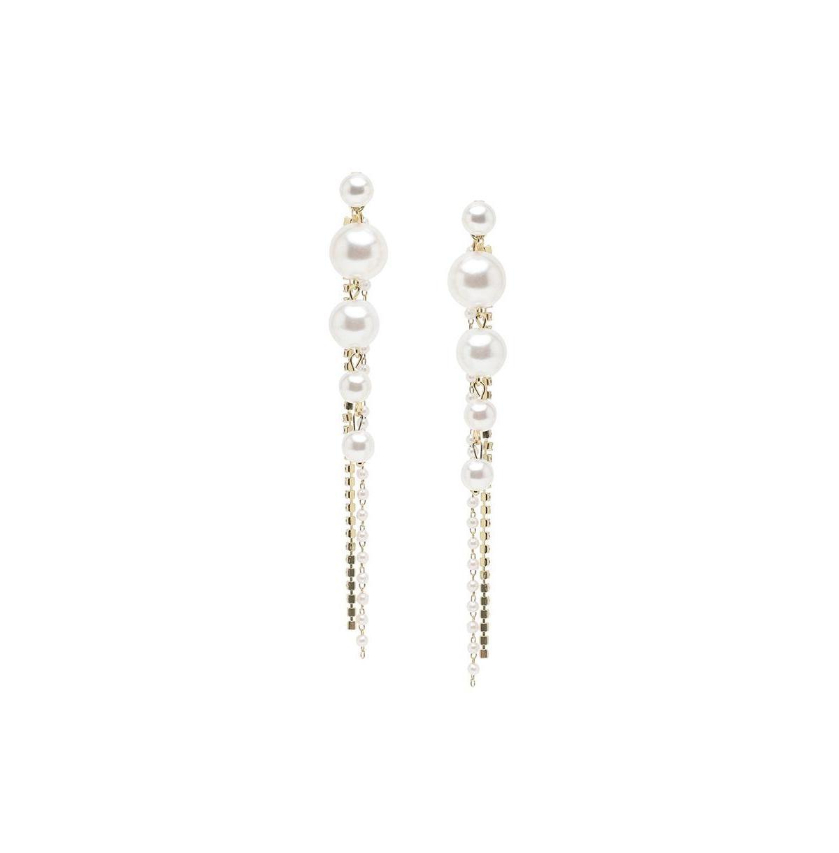 Sohi Womens Sleek Drop Earrings Product Image