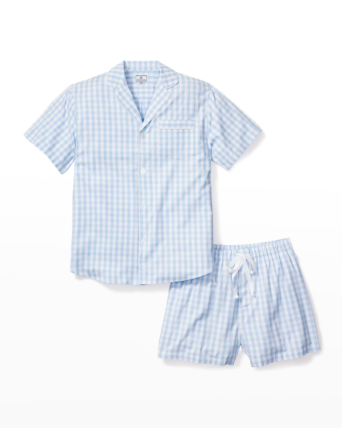 Petite Plume Gingham Cotton Short Pajamas Product Image