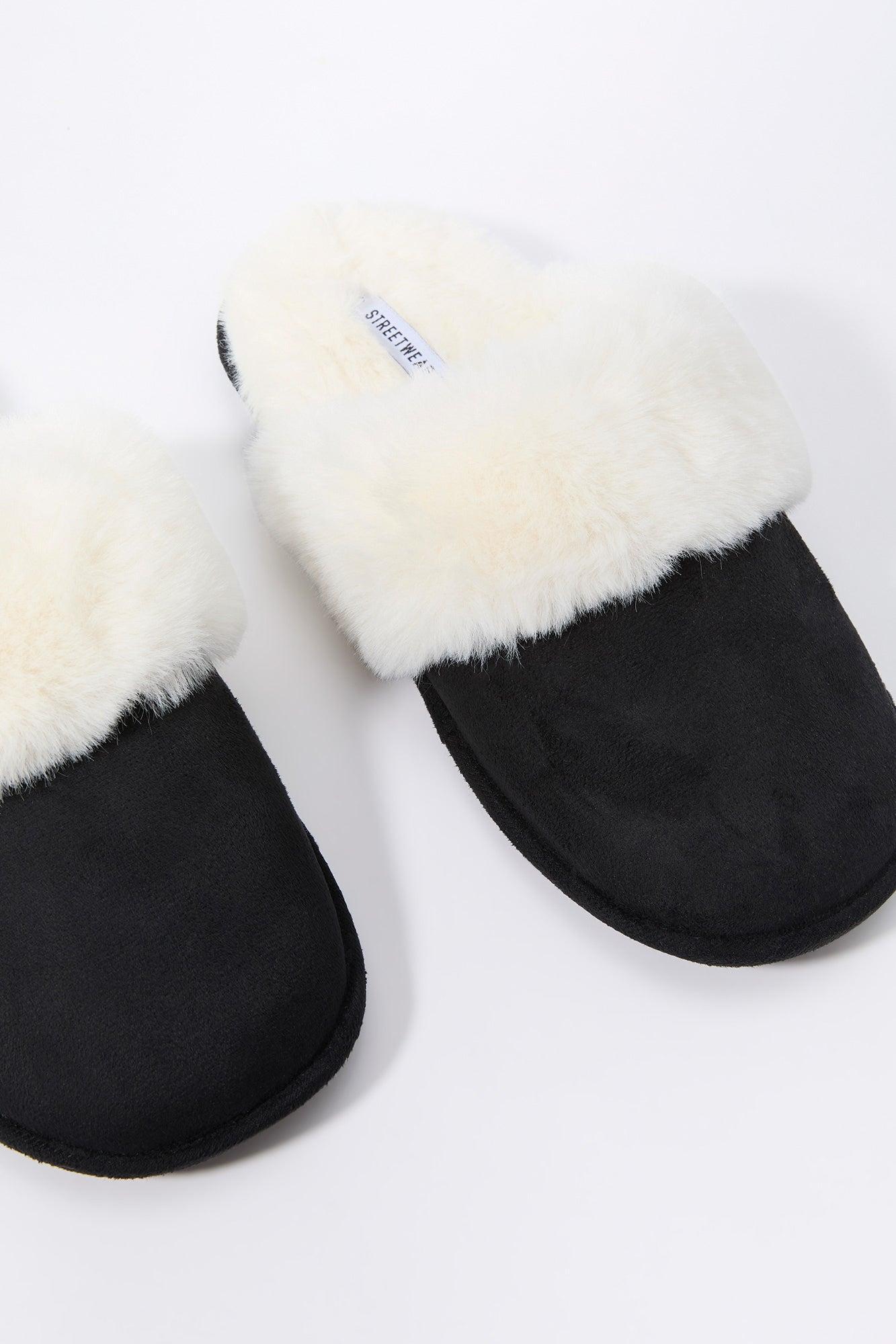 Faux Fur Collared Slipper Female Product Image