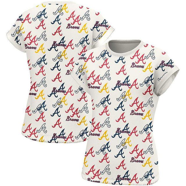 Womens Lusso Atlanta Braves Madge Dolman Tri-Blend T-Shirt Product Image