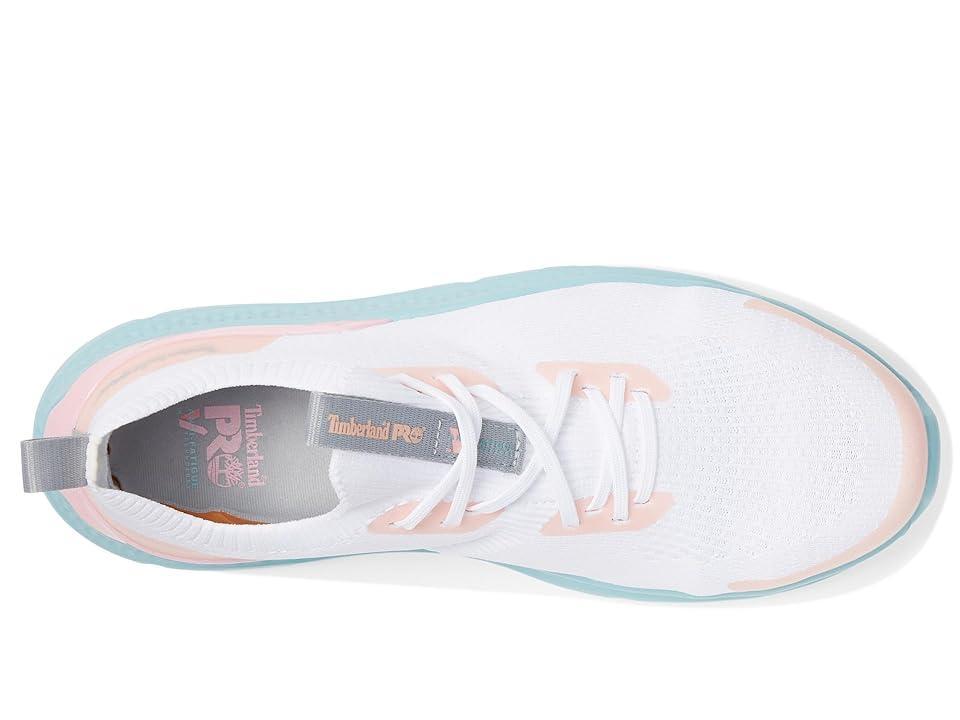 Timberland PRO Setra Knit Composite Safety Toe (White/Peach) Women's Shoes Product Image