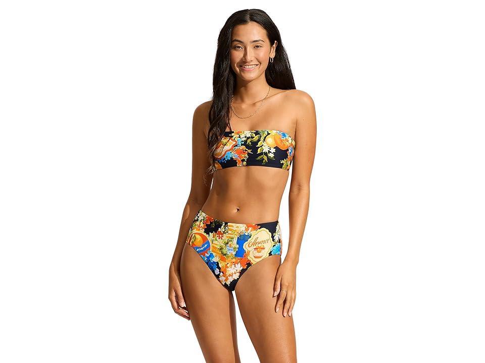 Seafolly Ciao Bella High Waisted Pant (True ) Women's Swimwear Product Image