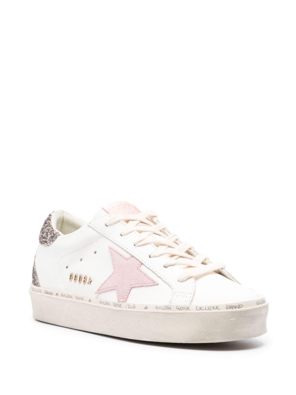 Hi Star Multi Glitter Low-top Sneakers In White/comb Product Image