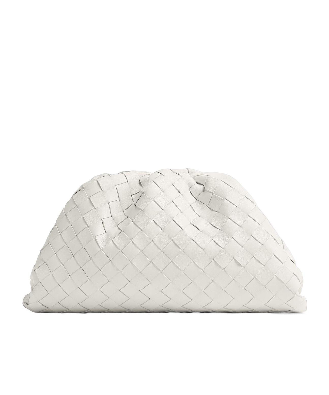 BOTTEGA VENETA Teen Intrecciato Clutch Bag In Ivory Product Image