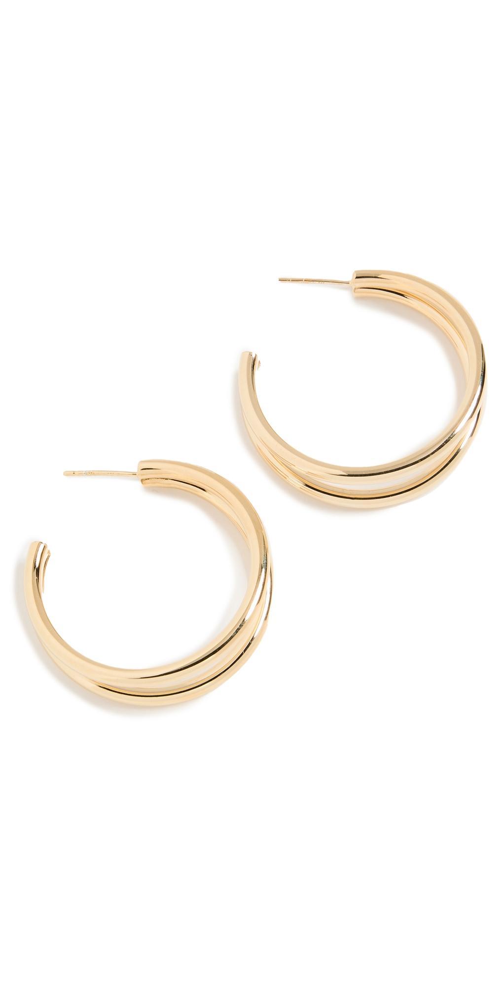 Jennifer Zeuner Calista Double Hoop Earrings Product Image