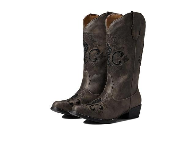 Roper Riley Fleur De Lis (Grey) Women's Shoes Product Image