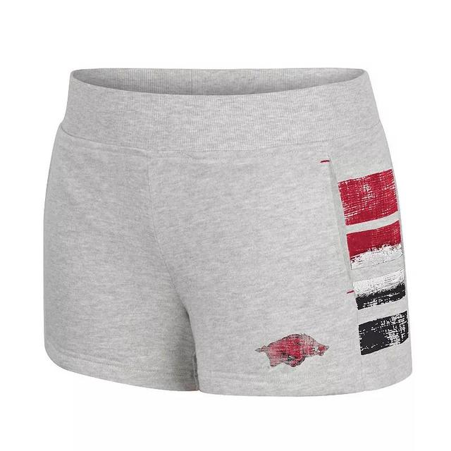 Womens Nebraska Cornhuskers Baby-Talk Terry Shorts Grey Gray Product Image