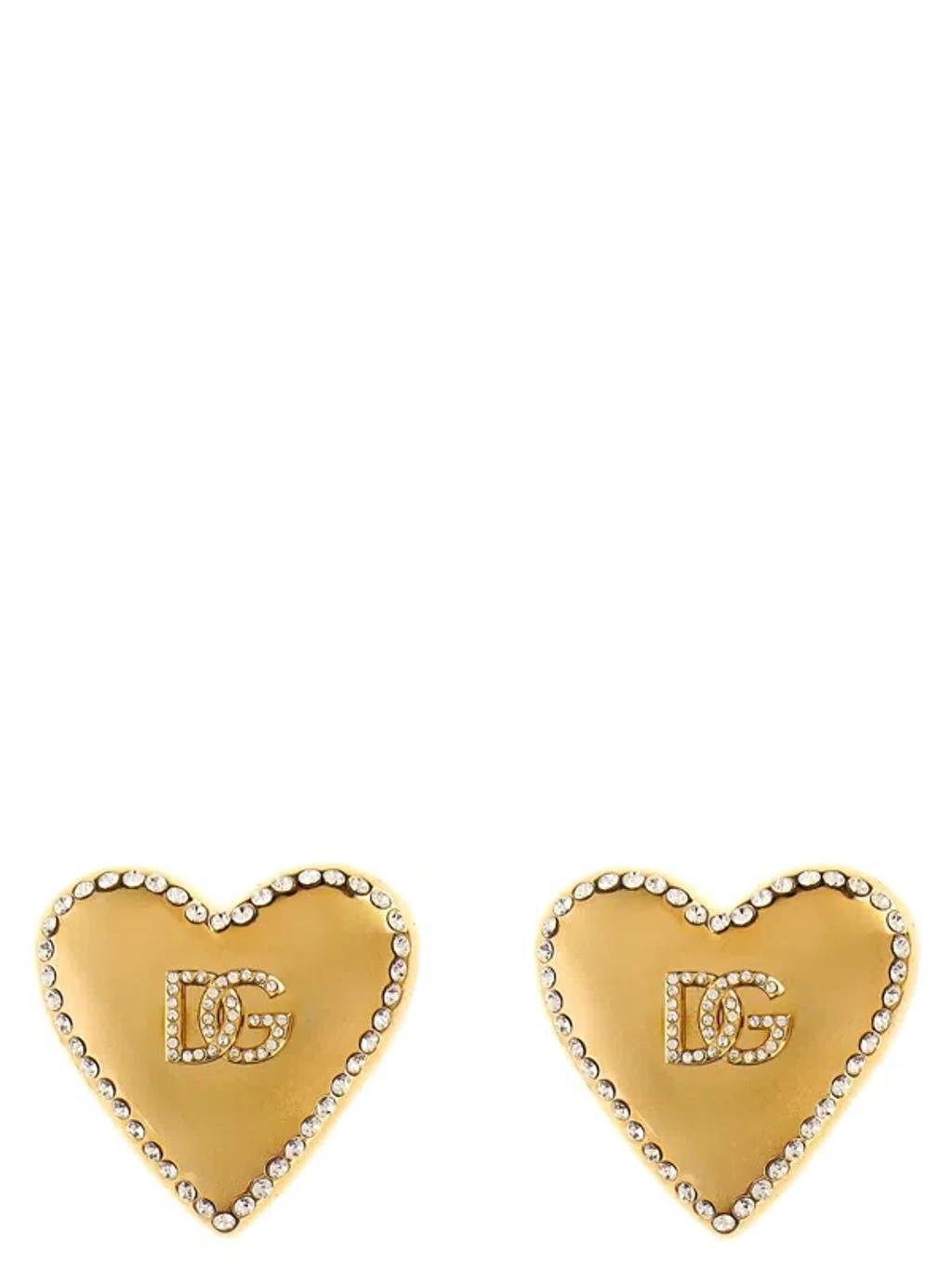 Logo Heart Earrings Jewelry Gold Product Image