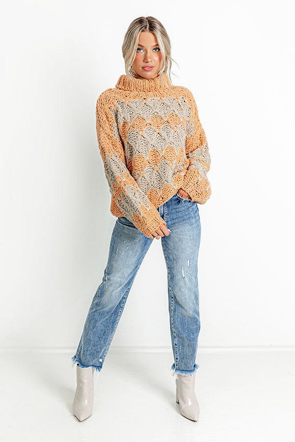 Pumpkin Spice Dreamer Knit Sweater Product Image