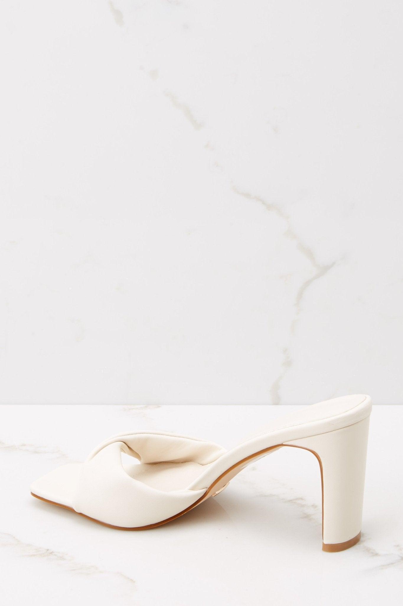 Pine Bone Heels White Product Image