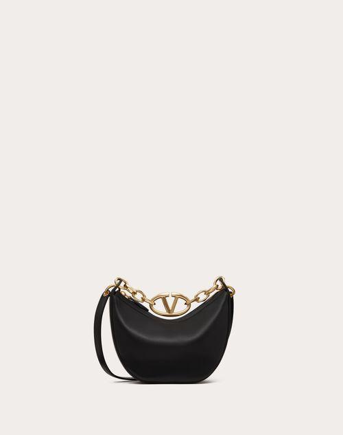 VLOGO MOON MINI HOBO BAG IN NAPPA LEATHER WITH CHAIN Product Image