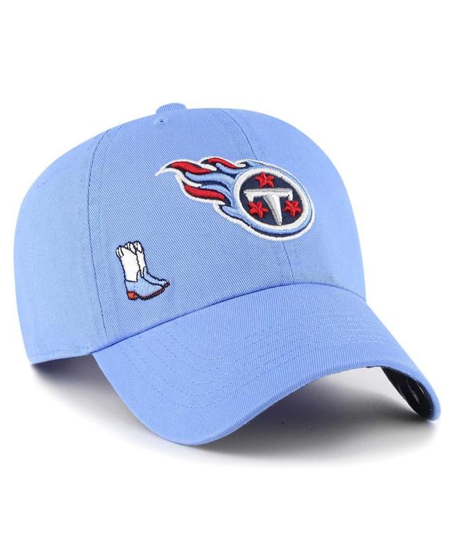 Womens 47 Brand Light Blue Tennessee Titans Confetti Icon Clean Up Adjustable Hat Product Image