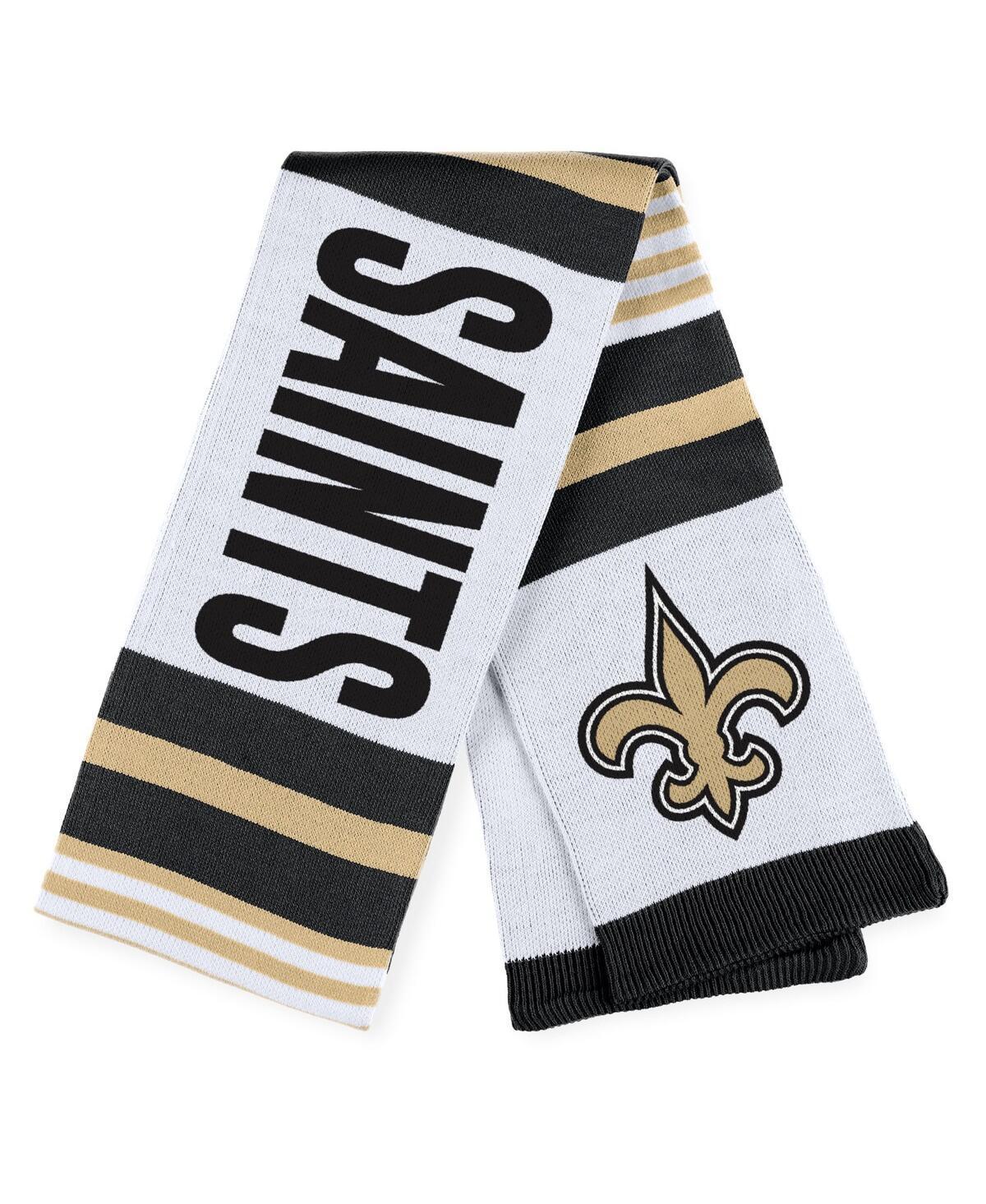 Womens WEAR by Erin Andrews New Orleans Saints Jacquard Striped Scarf Product Image