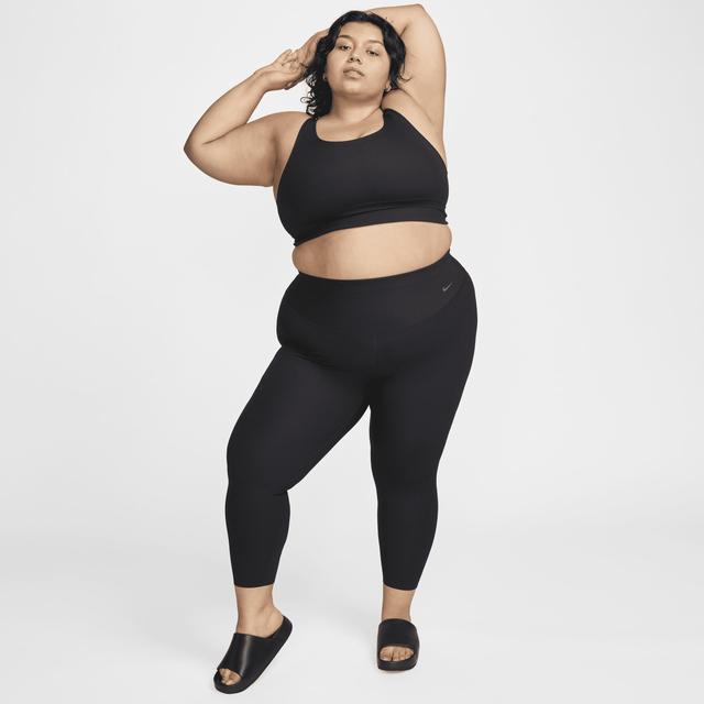 Nike Womens Zenvy Rib Gentle-Support High-Waisted 7/8 Leggings (Plus Size) Product Image