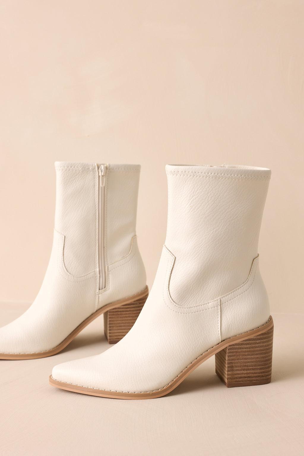 Stride In Style White Ankle Boots product image