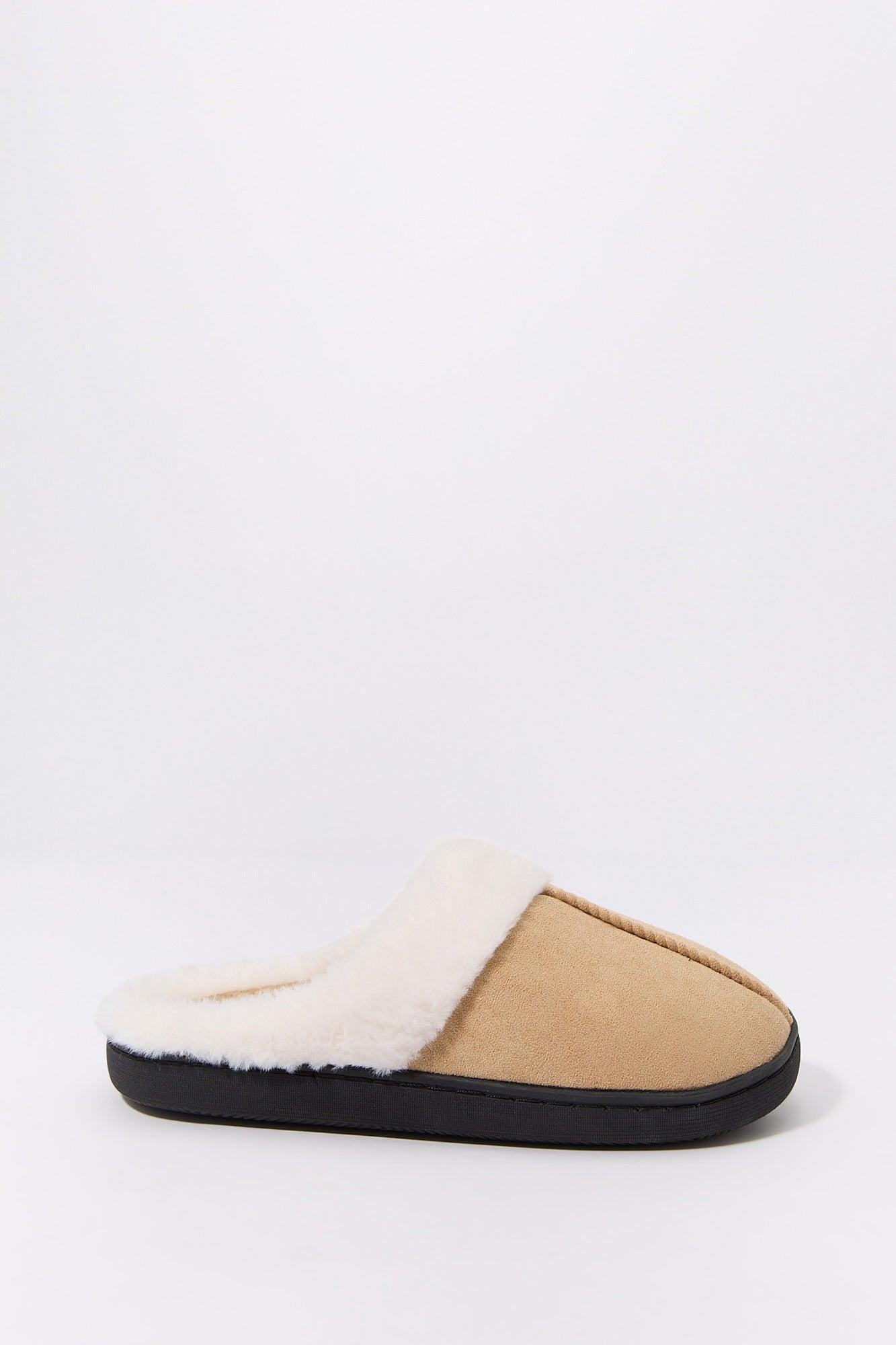 Faux Fur & Suede Slipper Male Product Image