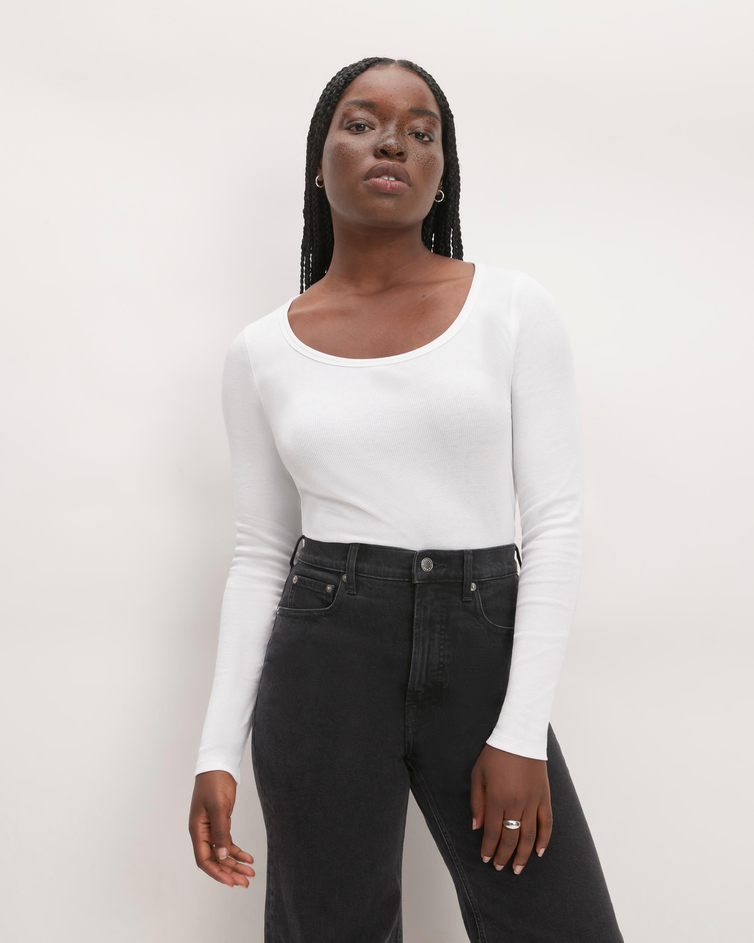 Womens Luxe Rib Long-Sleeve Scoop-Neck T-Shirt by Everlane product image