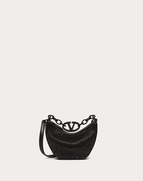 VLOGO MOON MINI HOBO BAG WITH RHINESTONES Product Image