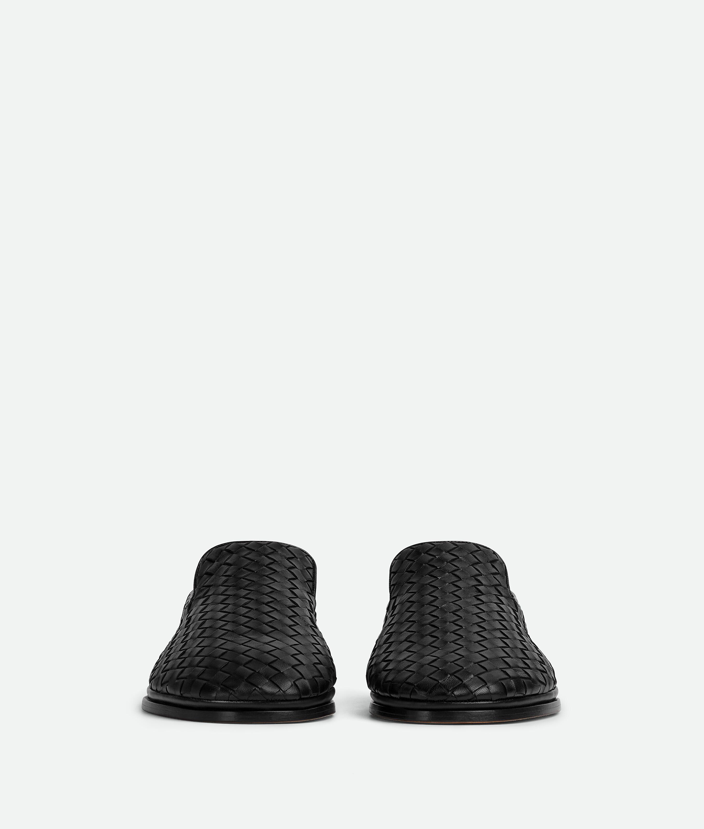 BOTTEGA VENETA Intrecciato Slippers In Black Product Image